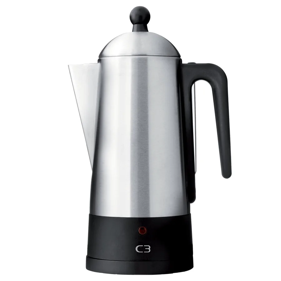 C3 Design perkolator 10 kopper, rustfritt stål