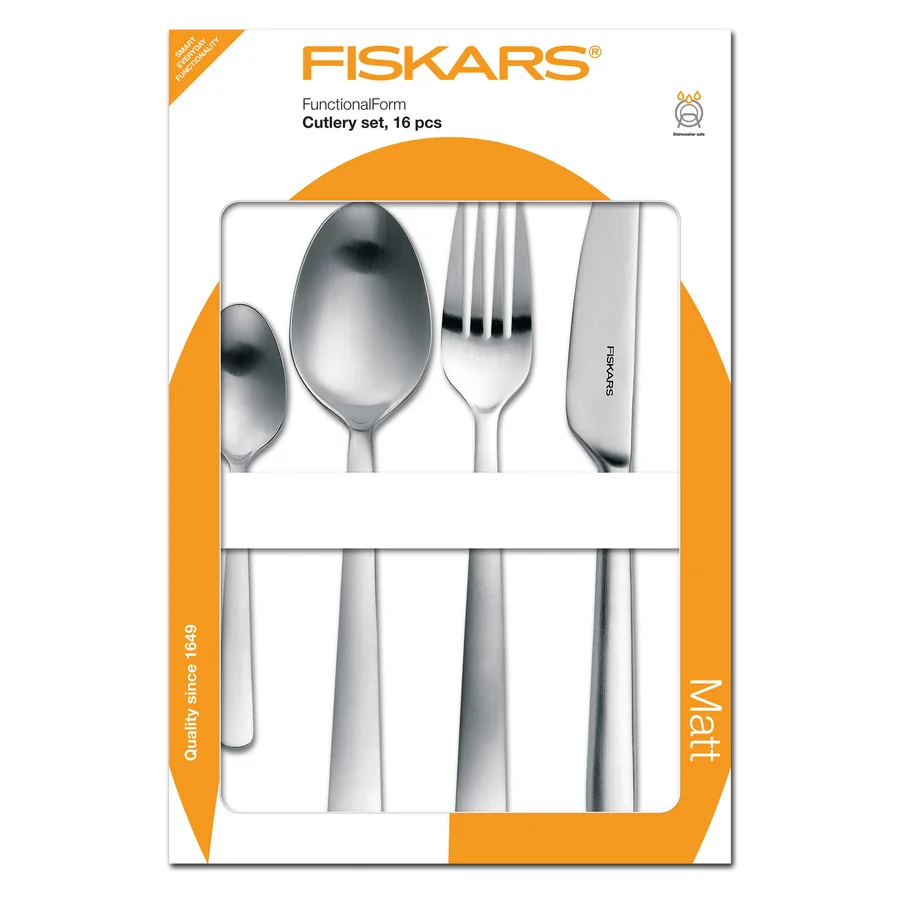 Fiskars Functional Form Bestikksett 16 deler matt