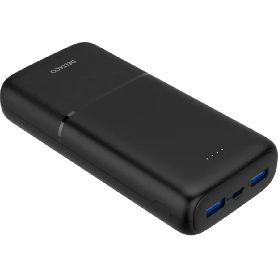 Deltaco Powerbank 20 000 mAh hurtiglading