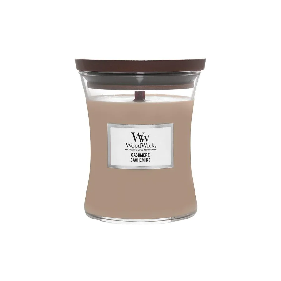 WoodWick Hourglass duftlys medium cashmere