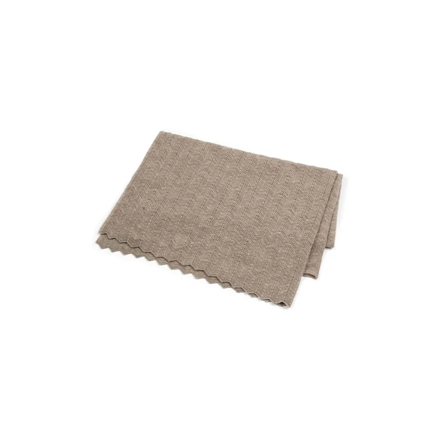 Smallstuff Babyteppe Fishbone Merino Wool - Nature