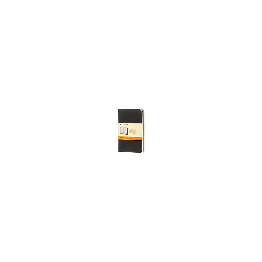 Moleskine Ruled Cahier - Black Cover (3 Set)