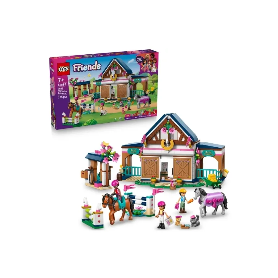 LEGO Friends Rideskole med stall
